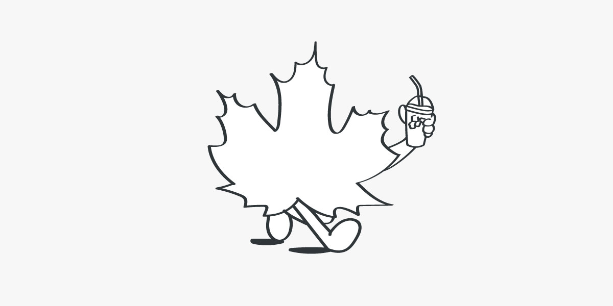 Fall leaf character