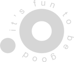Outmark It's fun to be good tagline logo